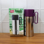 Close-up image of oil pourer spout designed to prevent drips and spills