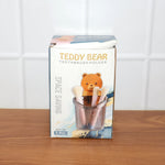 Set of three cute teddy bear toothbrush holders for kids