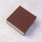 Dish scrubber sponge block removing burnt stains efficiently