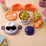 Cool design plastic lunch box with leak resistance