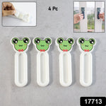 Close-up of self stick push pull helper attached to window frame for easy sliding