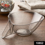 Strainer basket with SKU label in a kitchen setting