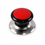 White background of cooker lid knob for display
