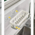 Clean and organized kitchen sink area, thanks to the efficient Bathora sink organizer.