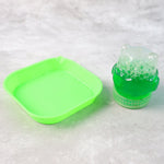Detailed view of the bubble gun's 32-hole nozzle for high volume output.