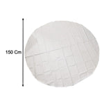 Multipurpose white round table mat, stylish and protective