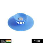 Multicolor silicone sink sealer cover designed to prevent clogs