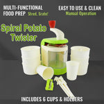 Manual ice snow maker and spiral cutter tool with vacuum base