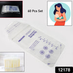 A stack of FERVENT Breastmilk Storage Bags, emphasizing their compact design for easy storage.