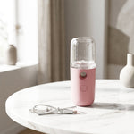 USB rechargeable face steamer with charging cable