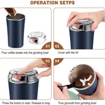 Retail packaging of the Dabster Coffee Grinder Blender.
