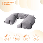 U-Shape air cushion travel pillow for pain relief and comfort