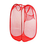 Pop-up foldable laundry hamper, shown open and ready for use.