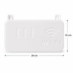 Size guide for wall mount WiFi router holder