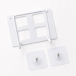 White plastic WiFi router bracket holder with durable build