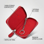 Use of snap hook for attaching leather key case