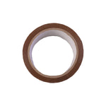 Brown cello tape roll with white background