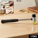 Rubber mallet hammer pack with dual faces for crafts and woodworking
