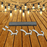 Stylish 6-hook wall mounted coat rack in an empty setting, ready for organization