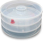 Front view of the Tidy Table 3 compartment sprout maker, ready for use in any kitchen.