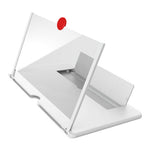 Foldable mobile phone screen magnifier, ideal for travel and eye protection.