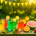 Side view of unbreakable mojito glasses set of 6 plastic tumblers