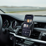Side profile of the PHOBIA Car Vent Mobile Holder showcasing its secure grip.