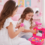 Another angle of the pretend play beauty kit, highlighting its compact design.