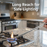 Long spark ignition from stainless steel gas lighter