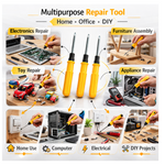 Ergonomic PP and TPR handle of the XcelGrip Multipurpose Screwdriver for comfortable grip.