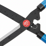 Comfort grip handles of the hedge shear, designed to reduce hand fatigue.