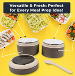 The Ganesh 2-layer lunch box displayed from an angle, highlighting its sleek design.
