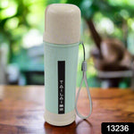 Side view of a wheat straw portable water bottle in a mix of colors.
