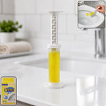 Flower-shaped toilet gel cleaner in box for easy application