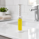 Toilet gel cleaner with fresh fragrance label