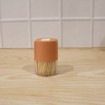 Daily use toothpick dispenser on neat dining setup