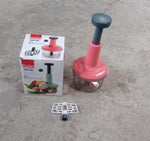 The Gamevana Push Chopper, 800ml, shown with its components for easy cleaning.