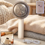 Device showing fabric shaver composite view