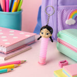 Colorful pop tube stretch cartoon toy for kids