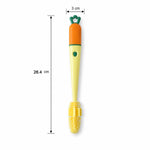 White background image of bottle cleaning brush showing design