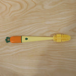 Daily use bottle cleaning brush with silicone bristles