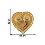 Size guide for heart-shaped kumkum holder
