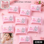 Skin friendly baby wipes pack with attractive cartoon design