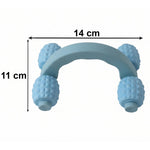 Size guide showing dimensions of the 4 roller massager.
