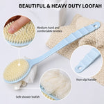 Long handle bath brush showing size and design
