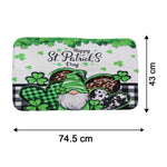 Dimensions of bathroom mat set, size 74.5 x 43 cm