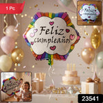 Bright colorful foil balloon for party decor
