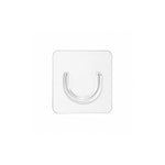 White transparent curtain rod bracket with nail-free design