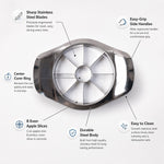 Ergonomic handle design of the apple cutter
