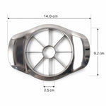 Size and dimension guide for apple slicer